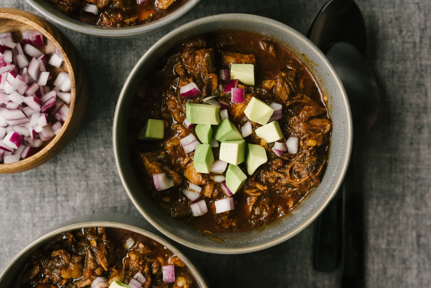 Paleo Chili Con Carne with Roasted Peppers