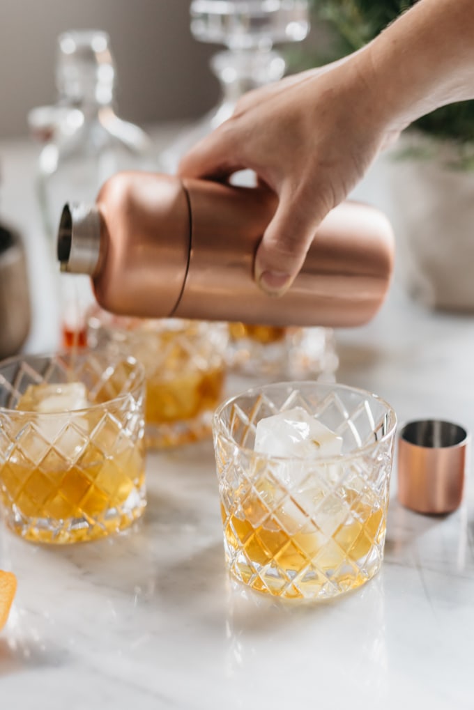 Rosemary Bourbon Cocktail with Honey