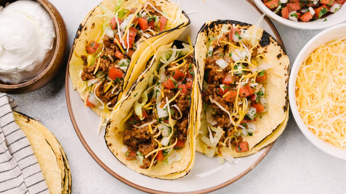30-Minute Ground Beef Tacos - Our Salty Kitchen
