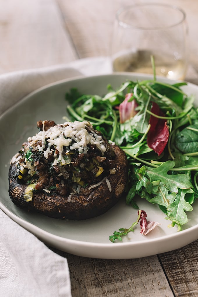 As I child, there was no savory special occasion food I looked forward to more than stuffed mushrooms. These are a grain-free, vegetable packed, healthier version of the Italian classic. Sausage and Winter Vegetable Stuffed Portobello Mushrooms on Our Salty Kitchen. 