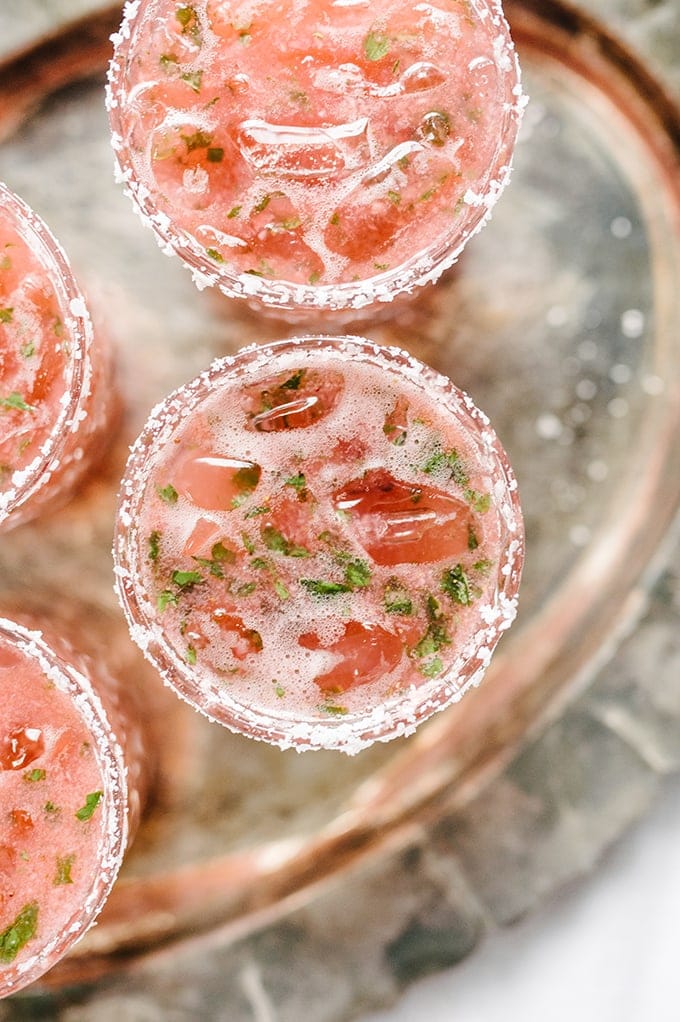 Tired of the straight-up margarita? This strawberry basil margarita is a fun twist on the classic. It's a sweet, tart and refreshing cocktail, perfect for celebrating.