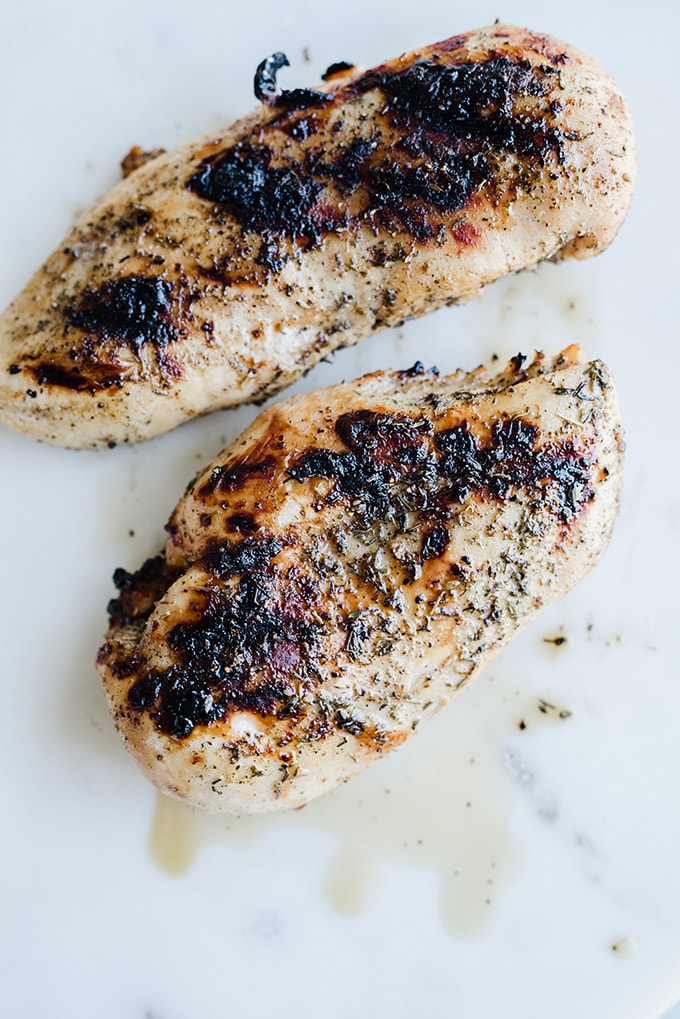 This apple cider chicken is THE BEST chicken I've ever made. Life. Changing. Chicken. The marinade is quick and easy, and the brined chicken grills up in 10 minutes to charred, juicy, sweet + savory perfection. This is a family friendly weeknight recipe that everyone will love!