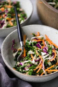 Crunchy Kale Slaw or Salad (Gluten Free, Paleo, Vegetarian) - Our Salty ...