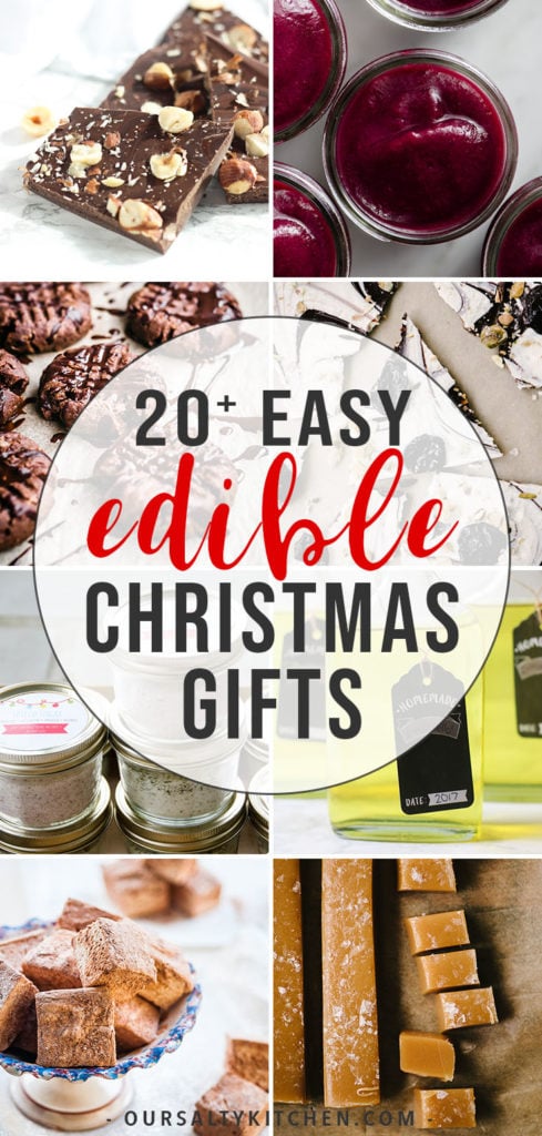 A collection of easy and elegant edible Christmas gift ideas.