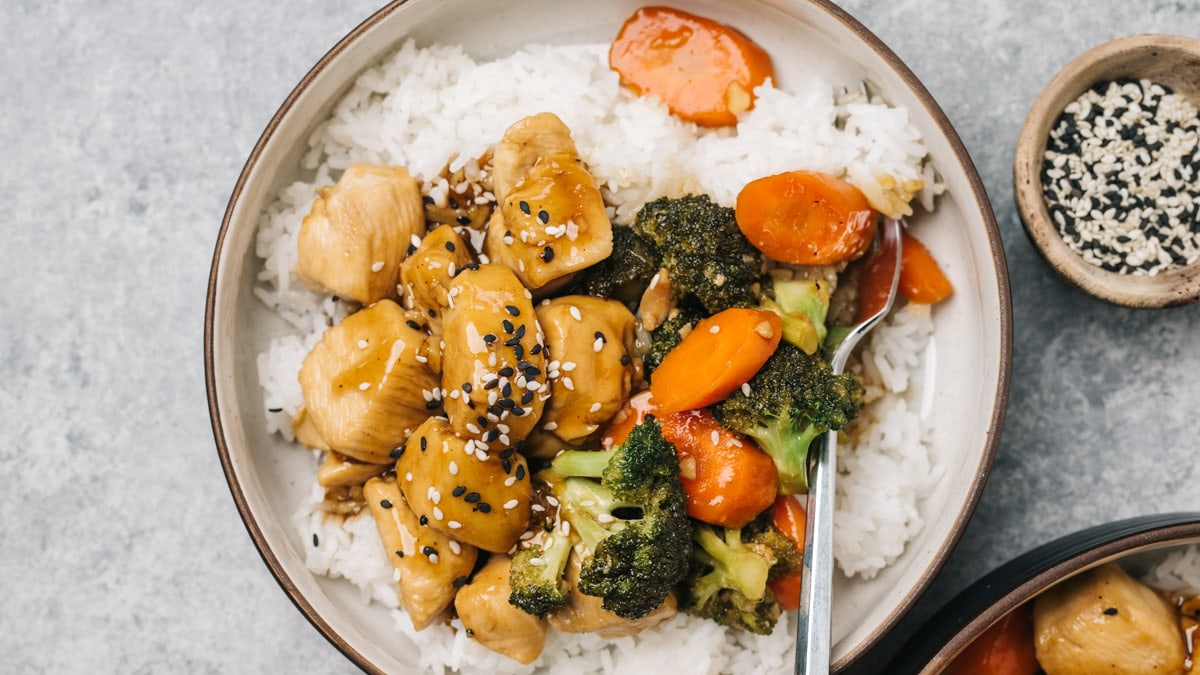 Healthy Chicken Teriyaki Bowls Our Salty Kitchen