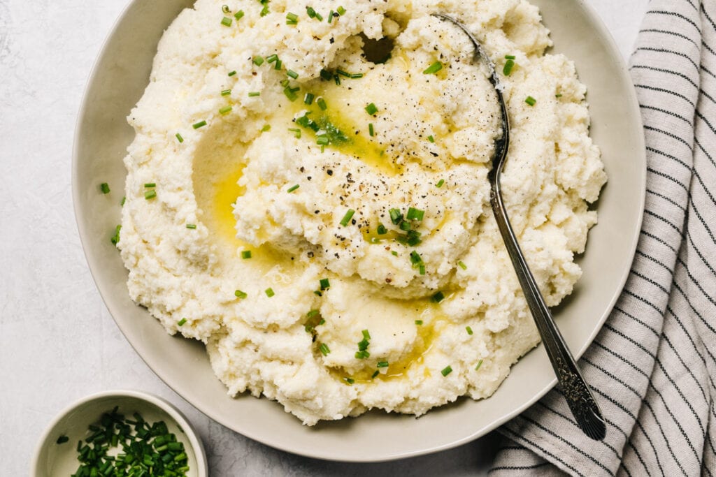 Cauliflower Mashed Potatoes (under 30 minutes!) - Our Salty Kitchen