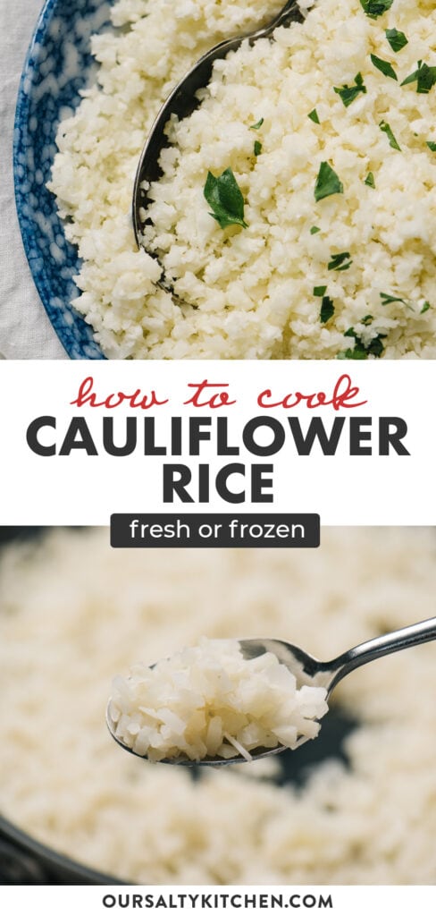 Pinterest collage for a comprehensive post about how to cook cauliflower.