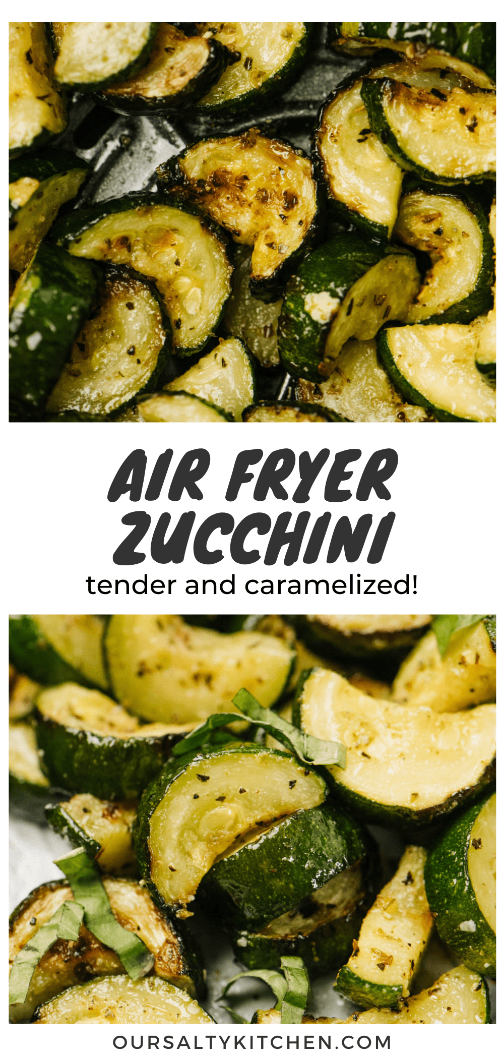 Air Fryer Zucchini - Our Salty Kitchen