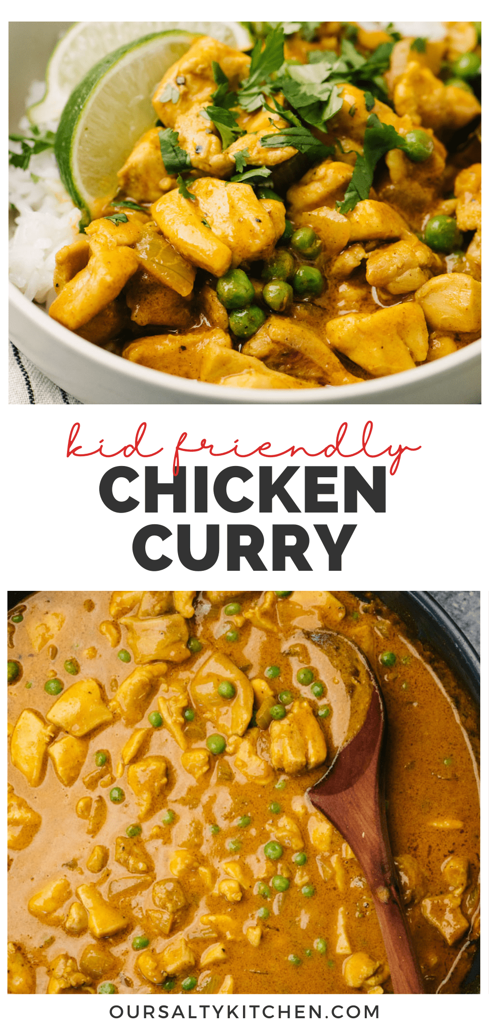 Coconut Curry Chicken (Kid Friendly) - Our Salty Kitchen