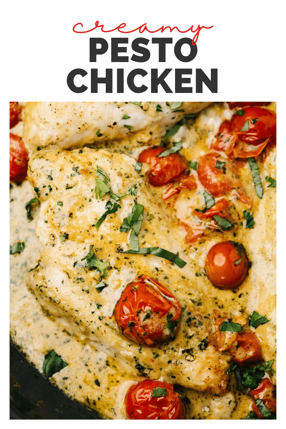 One-Pan Creamy Pesto Chicken Breasts - Our Salty Kitchen