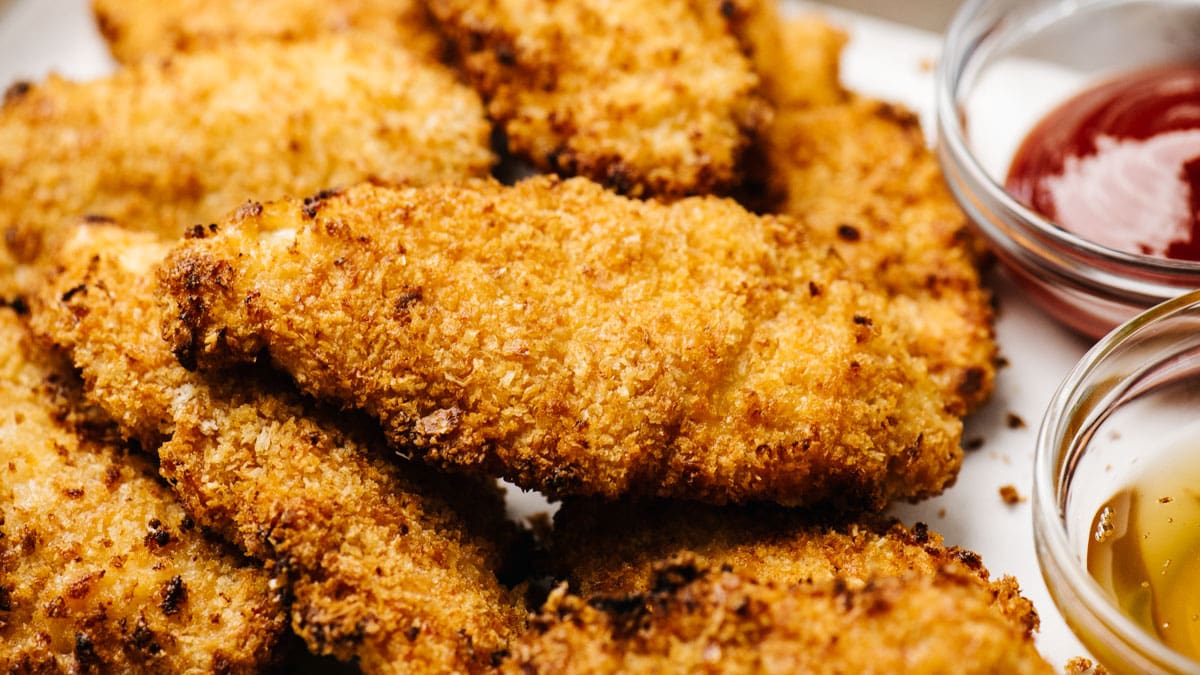 Impossibly Crispy Air Fryer Chicken Tenders - Our Salty Kitchen