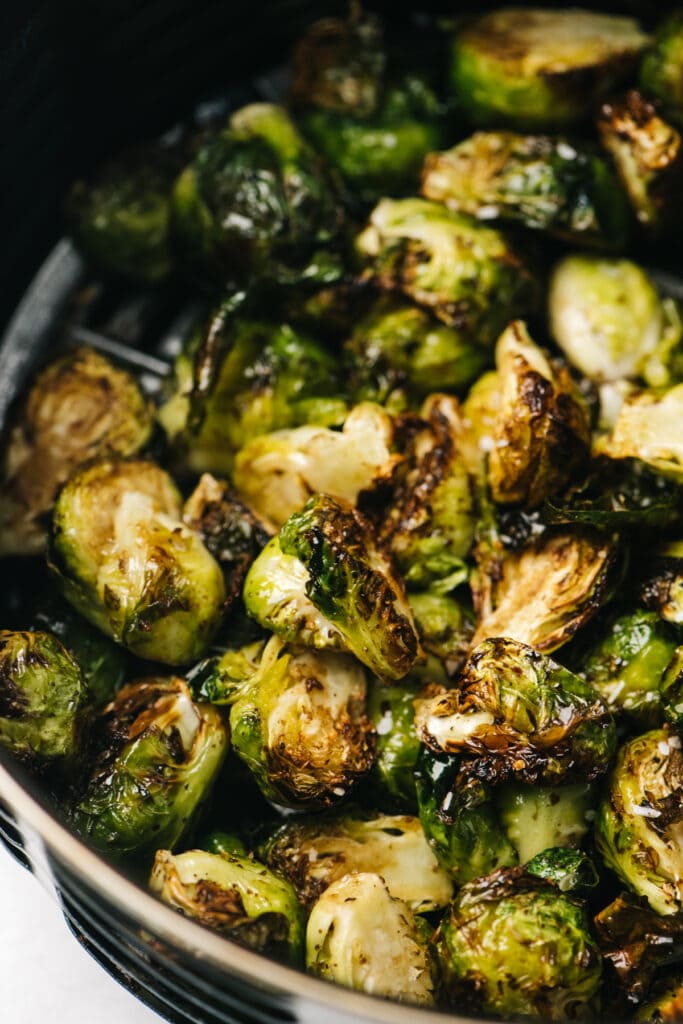 Crispy Air Fryer Brussels Sprouts Our Salty Kitchen