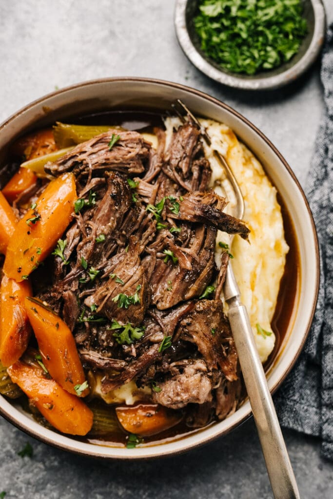 Slow Cooker Pot Roast Recipe - Our Salty Kitchen