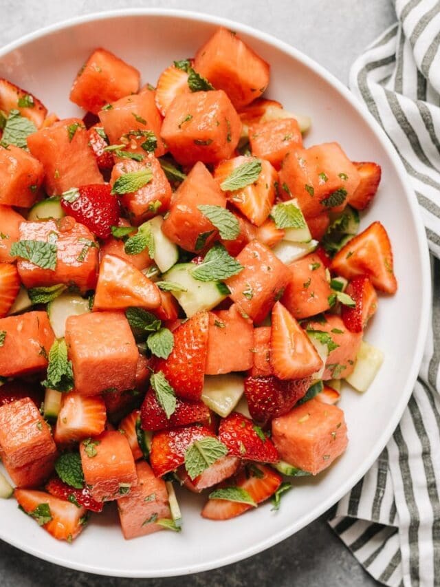 Strawberry Watermelon Cucumber Salad (Story)