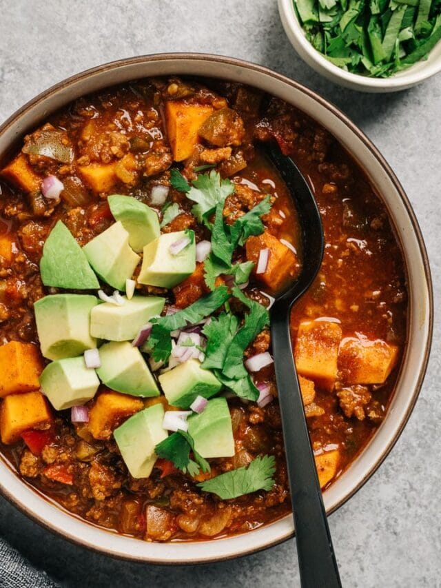 Healthy Chili with Ground Beef (Story)