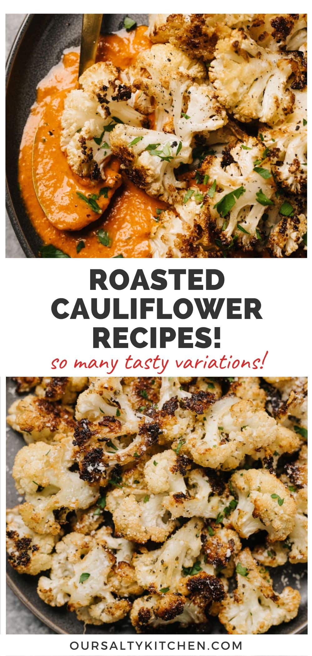 Crispy Caramelized Roasted Cauliflower - Our Salty Kitchen