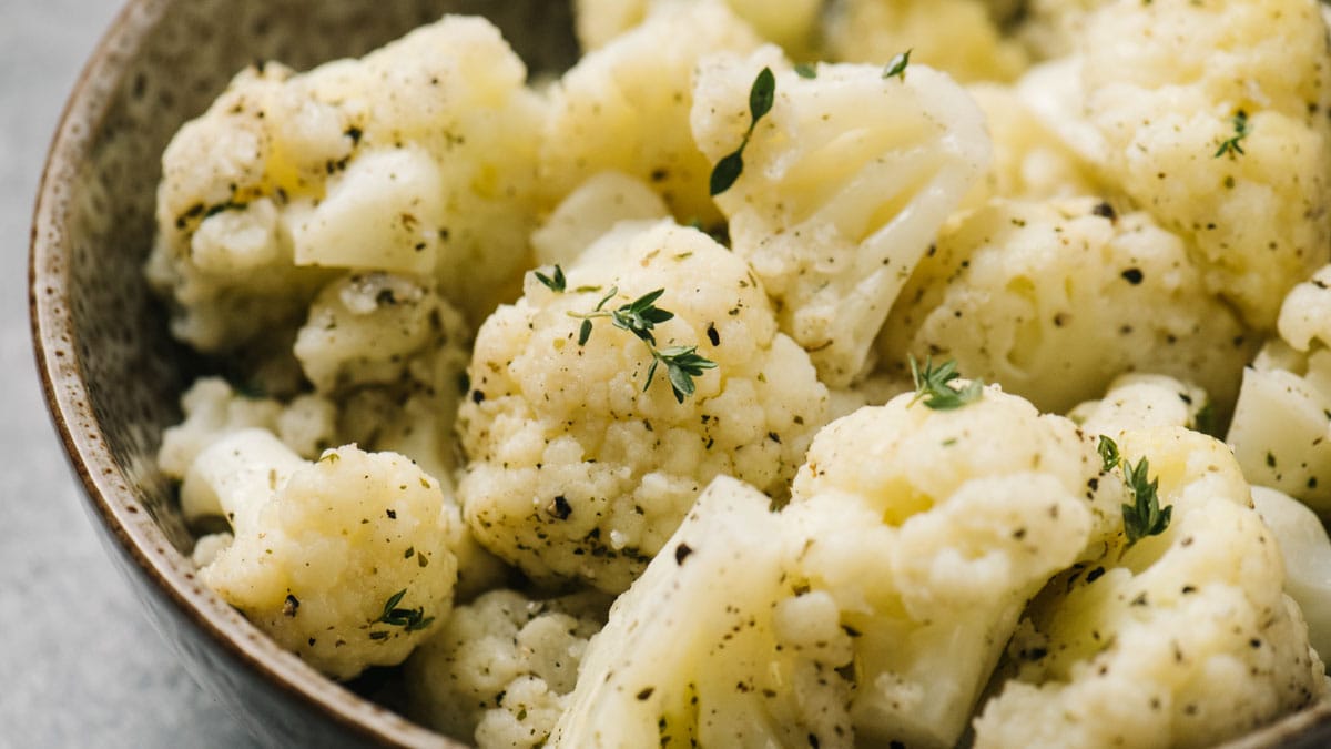 10-Minute Steamed Cauliflower (Crisp Tender) - Our Salty Kitchen