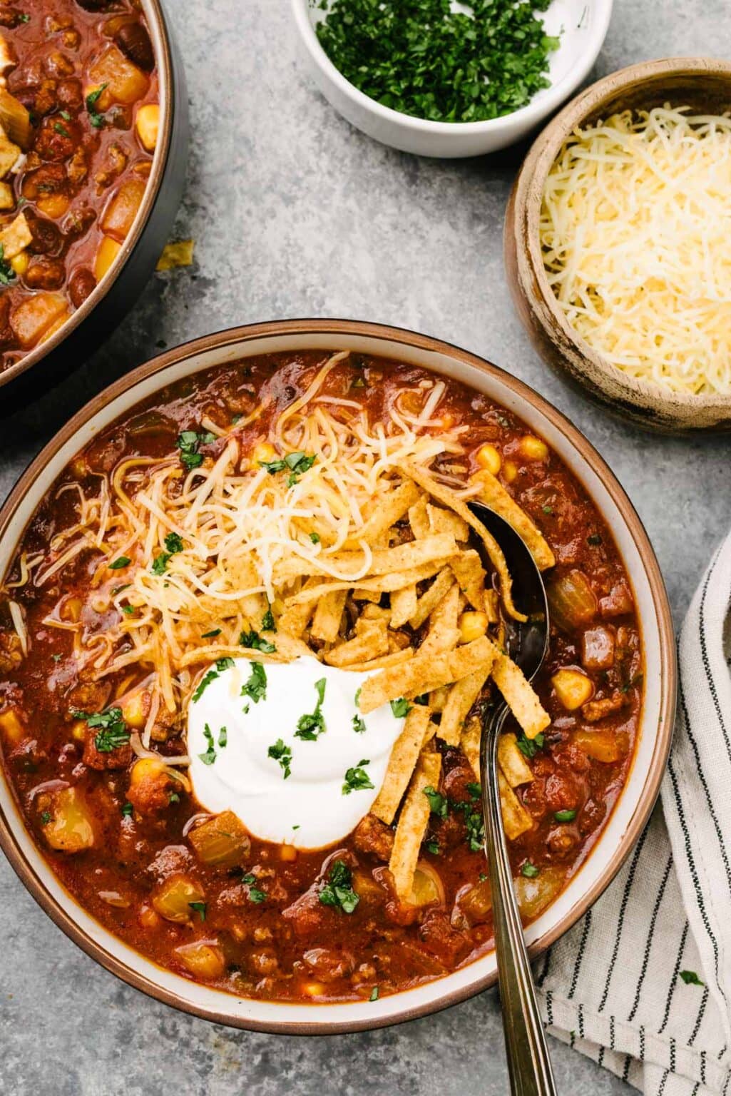 Picture of Insanely Flavorful Crockpot Taco Soup - Our Salty Kitchen