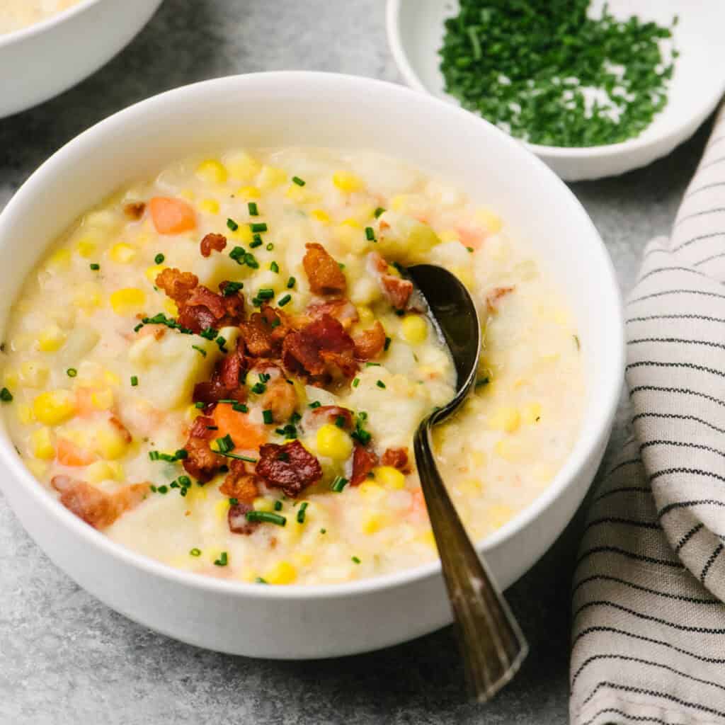 Instant Pot Corn Chowder - Our Salty Kitchen